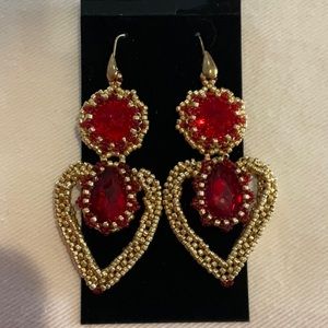 Hand beaded earrings
